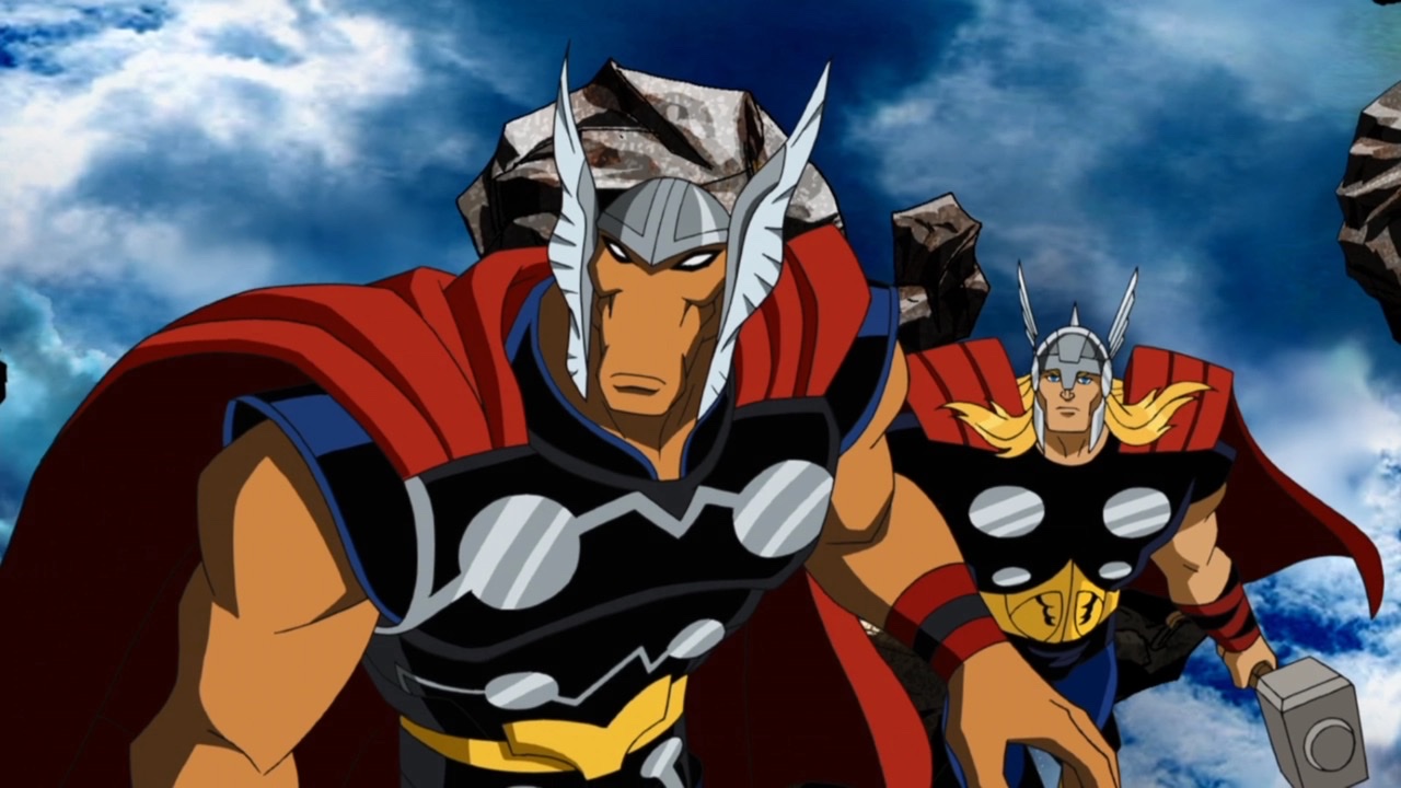 A still from Ballad of Beta Ray Bill from Avengers: Earth's Mightiest Heroes