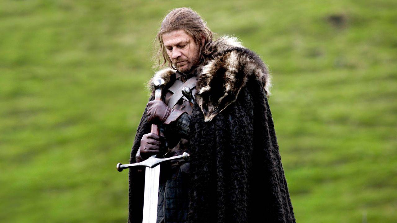 Ned Stark looking down