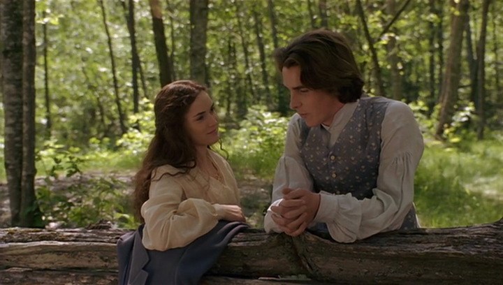 Winona Ryder and Christian Bale in a still from Little Women 