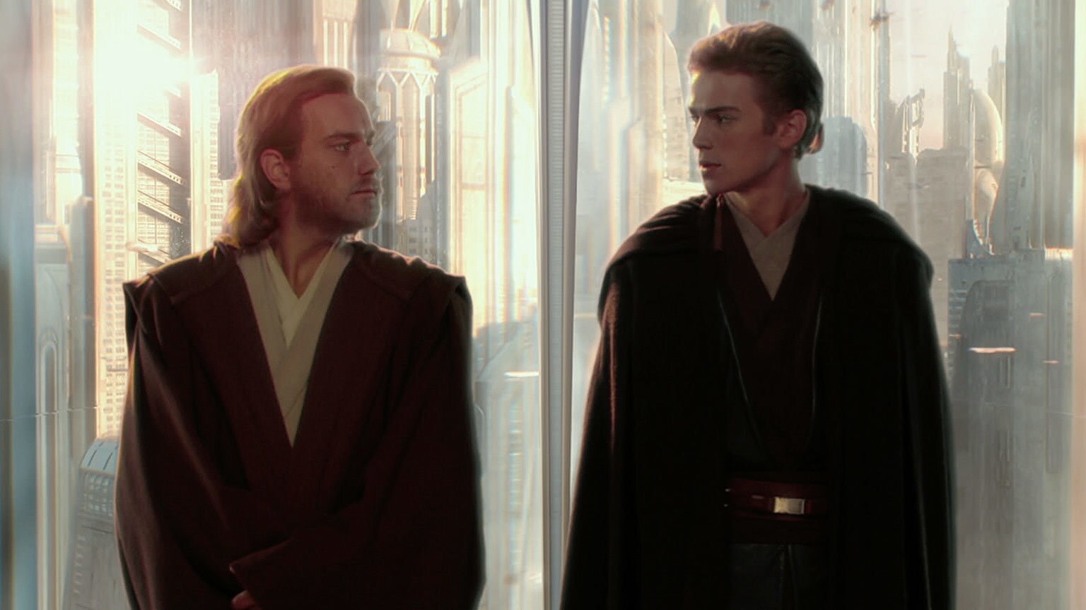 Ewan McGregor's Obi Wan with Christensen's Anakin Skywalker