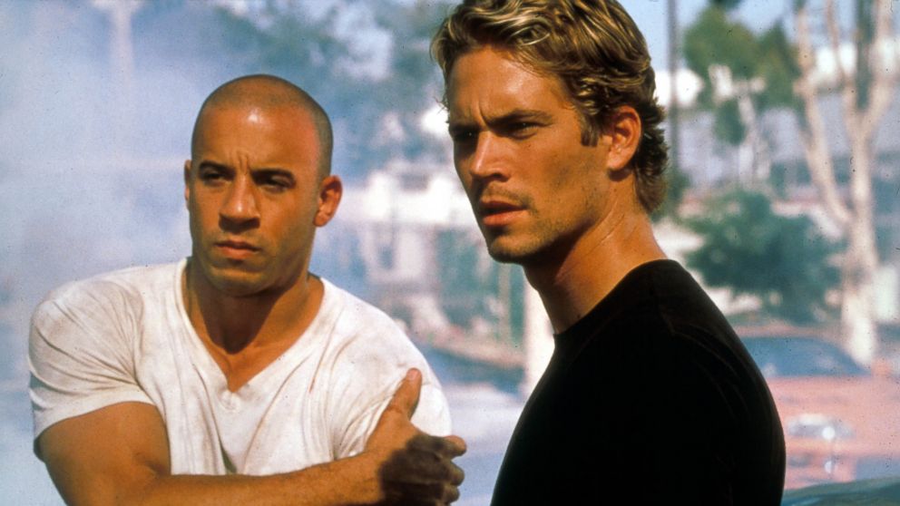 Paul Walker and Vin Diesel in a still from The Fast and The Furious 