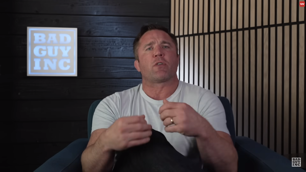 Chael Sonnen on his YT channel