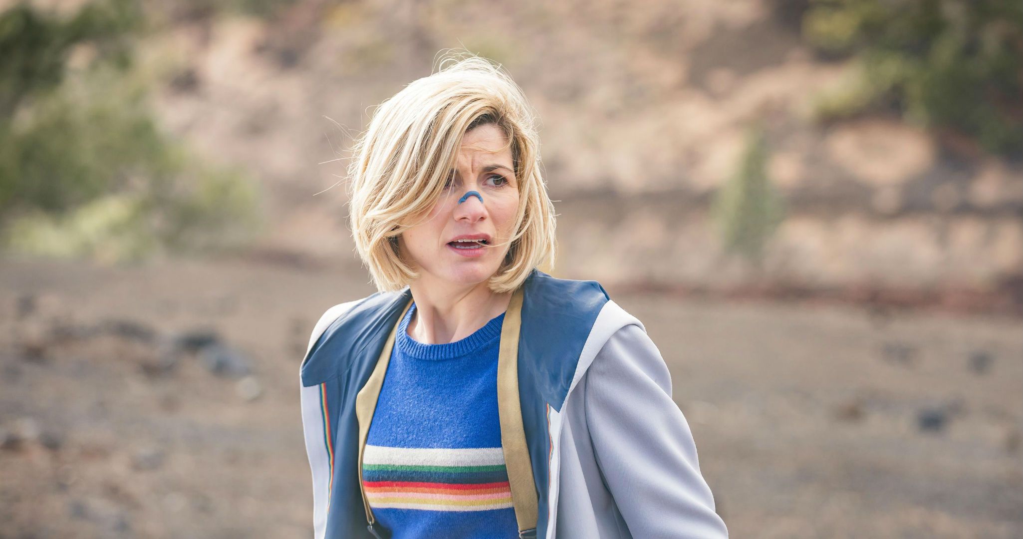 Jodie Whitaker as the 13th Doctor (from Doctor Who's season 11 to season 13)
