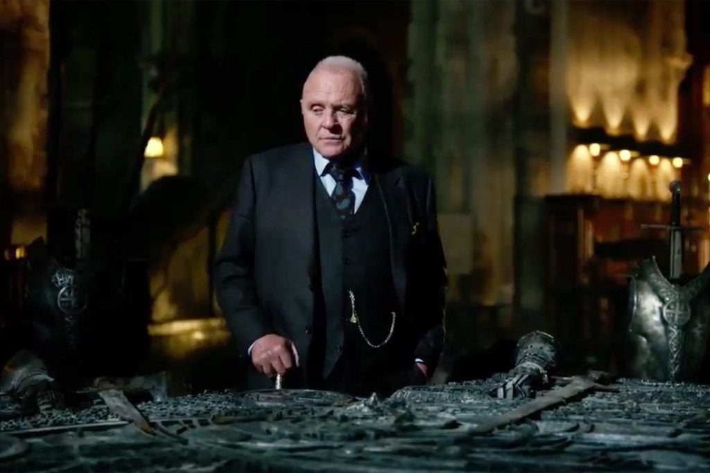 Anthony Hopkins in a still from Transformers: The Last Knight 