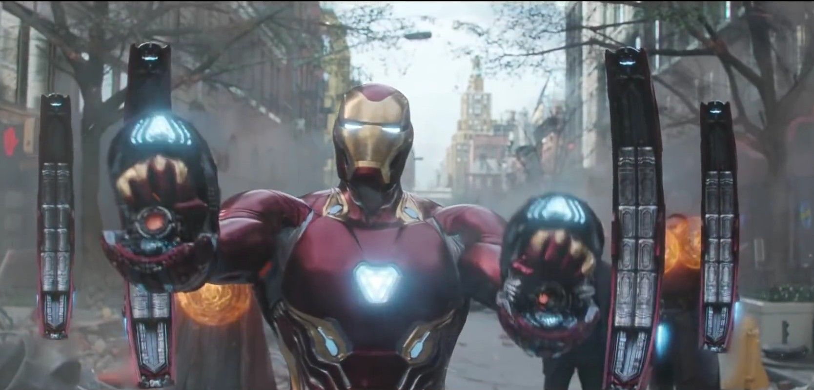 Robert Downey Jr. as Iron Man in a still from Avengers: Infinity War