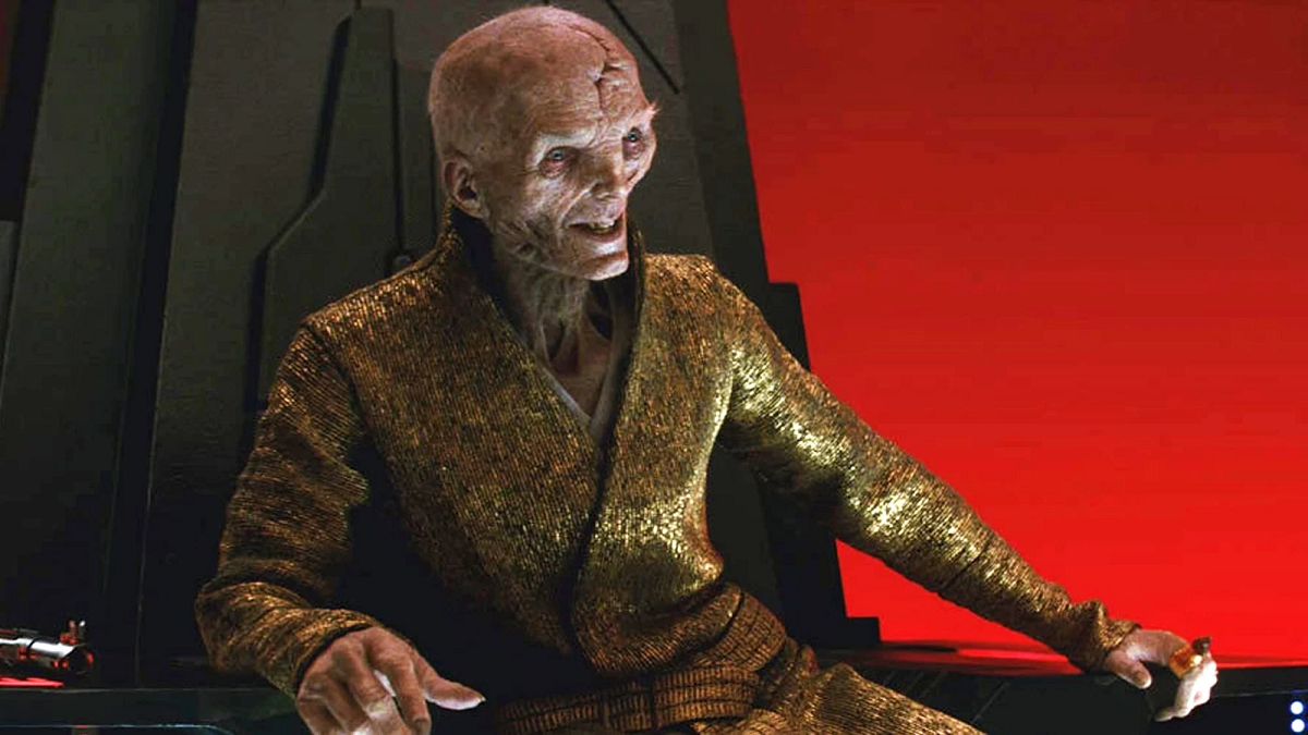 Andy Serkis as Supreme Leader Snoke in the Star Wars franchise