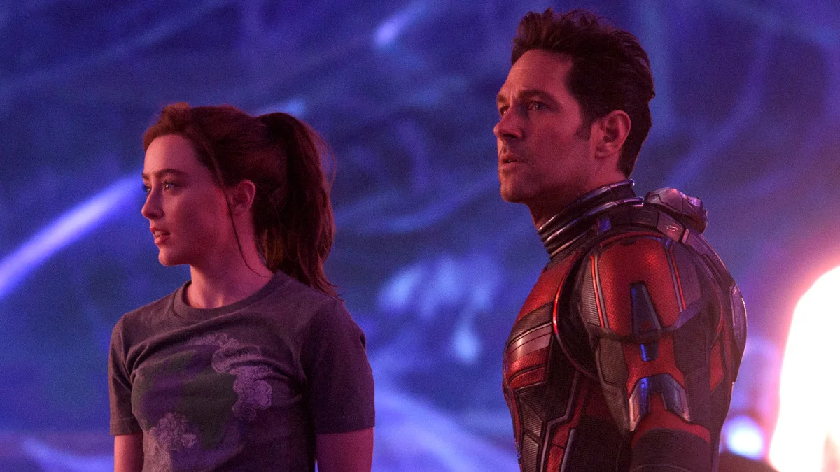 Paul Rudd and Kathryn Newton in Ant-Man and the Wasp: Quantumania