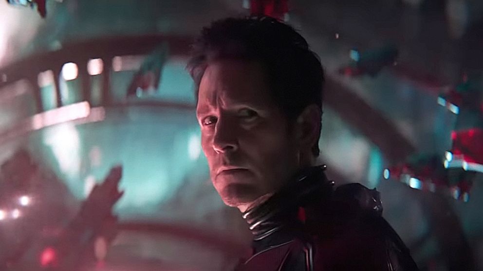 Paul Rudd as Scott Lang in a still from Ant-Man and The Wasp: Quantumania