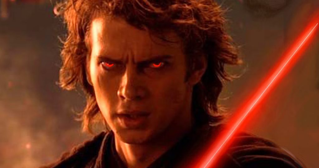Hayden Christensen as Anakin Skywalker aka Darth Vader.