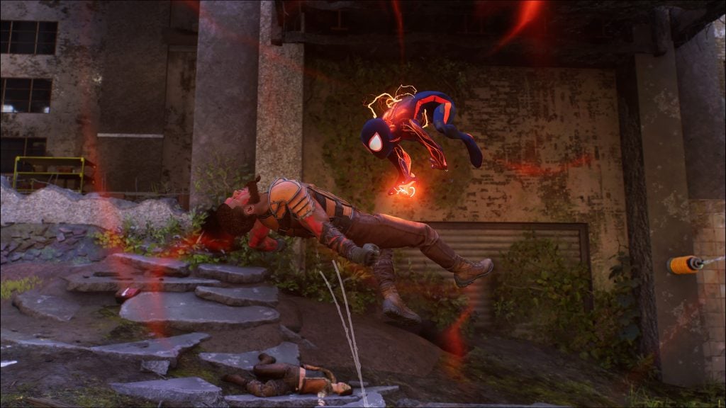 Unlock Miles’ bioelectric Venom abilities to give his fighting skills a boost.