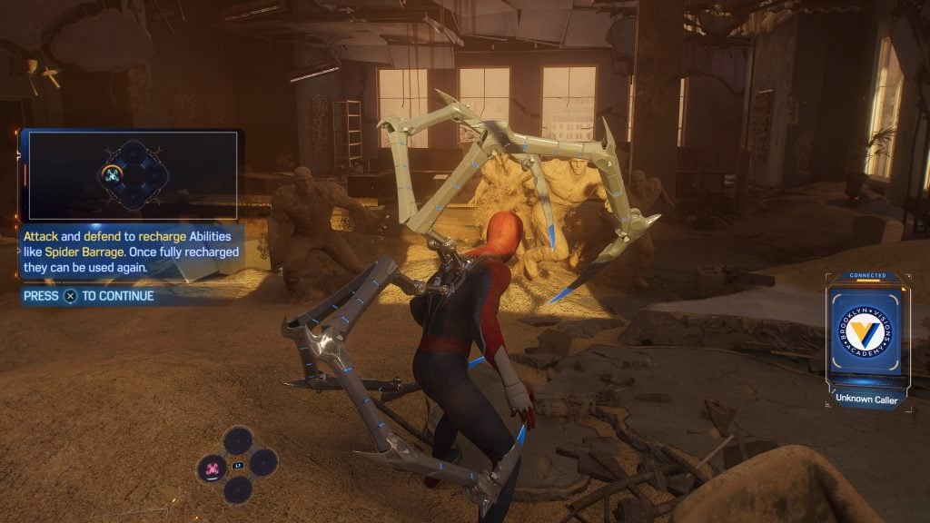 Upgrade Peter’s Spider Arm abilities early in the game. 