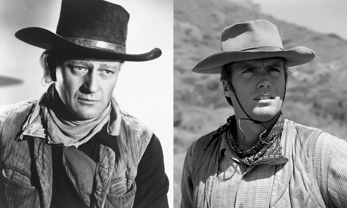 Clint Eastwood and John Wayne