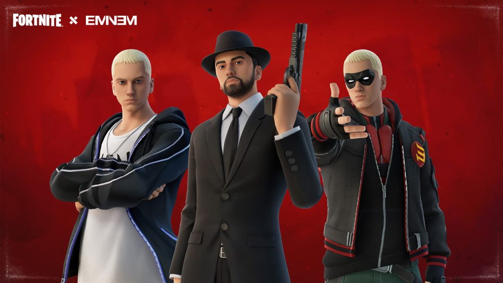Three Eminem outfits will be available in the in-game item shop before the event.