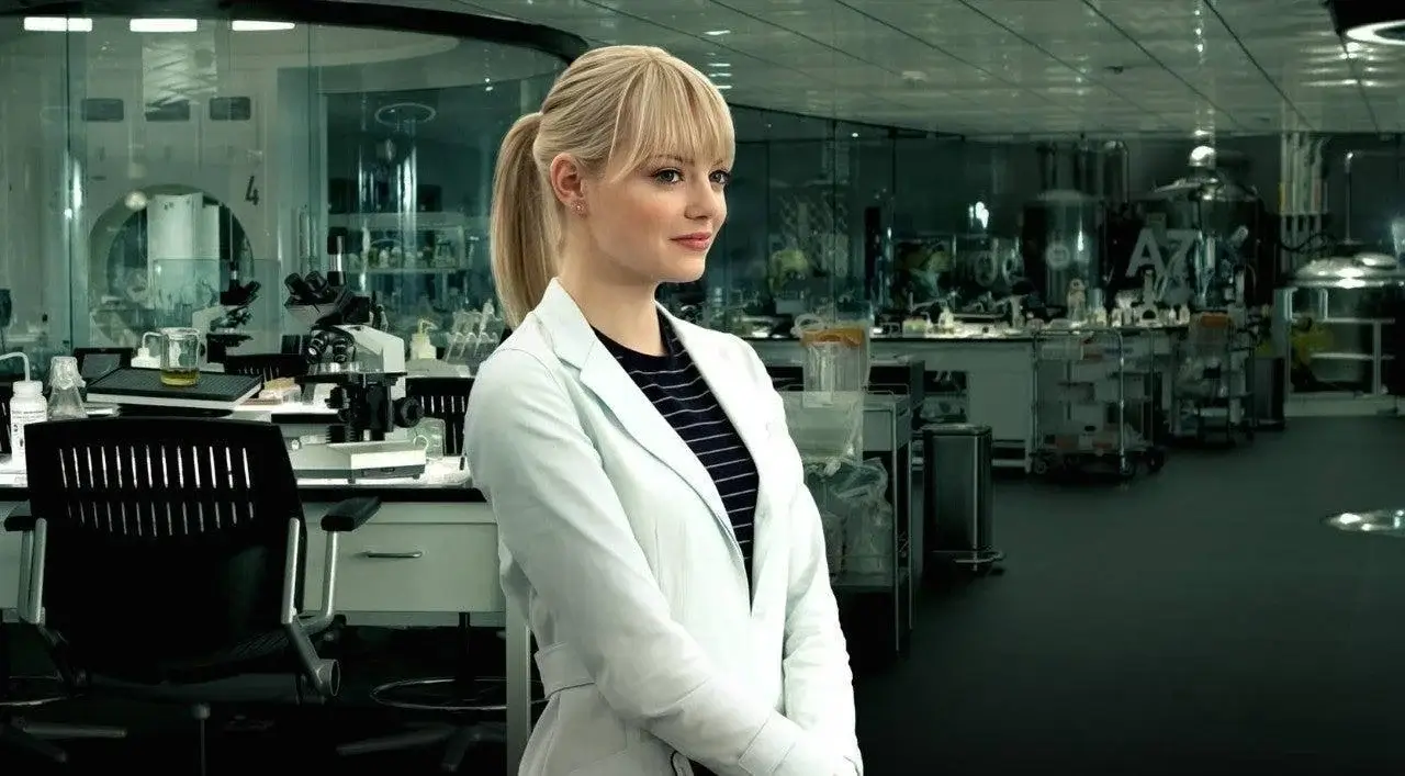 Emma Stone as Gwen Stacy in The Amazing Spider-Man 