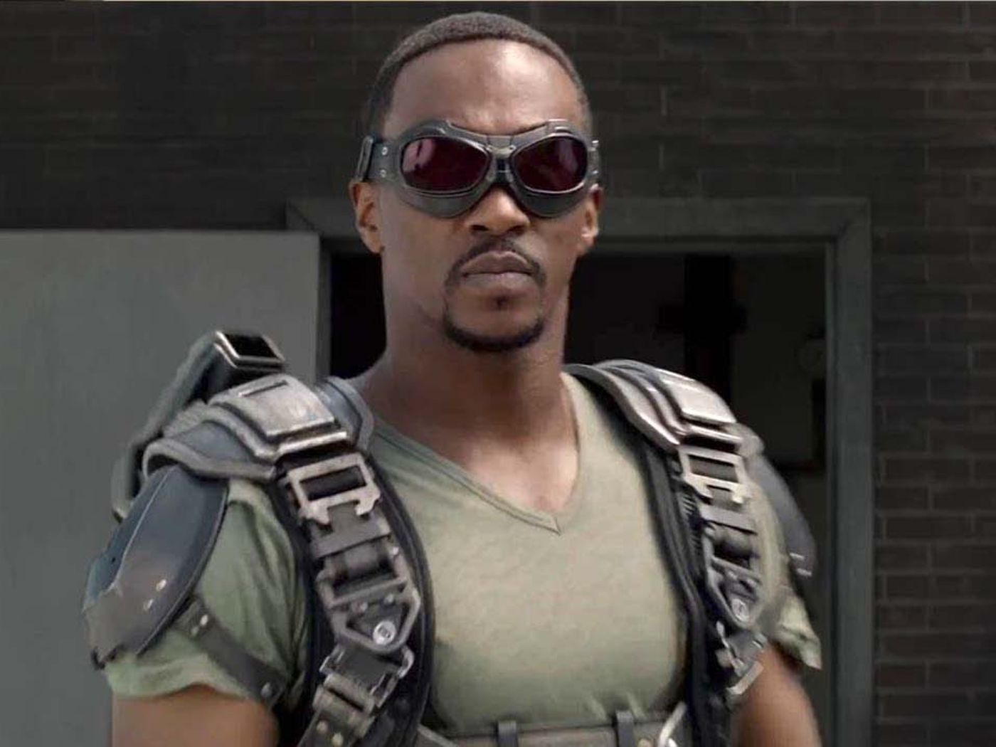 Anthony Mackie as The Falcon in Captain America: The Winter Soldier