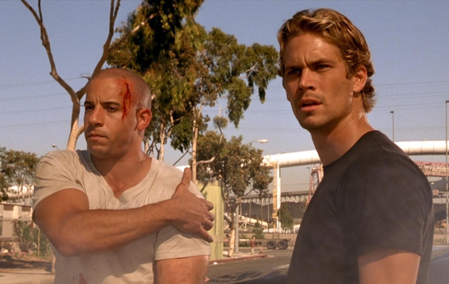 Vin Diesel and Paul Walker in The Fast and the Furious