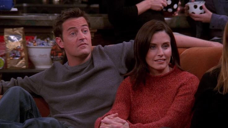 Chandler and Monica were a hit pair on the show