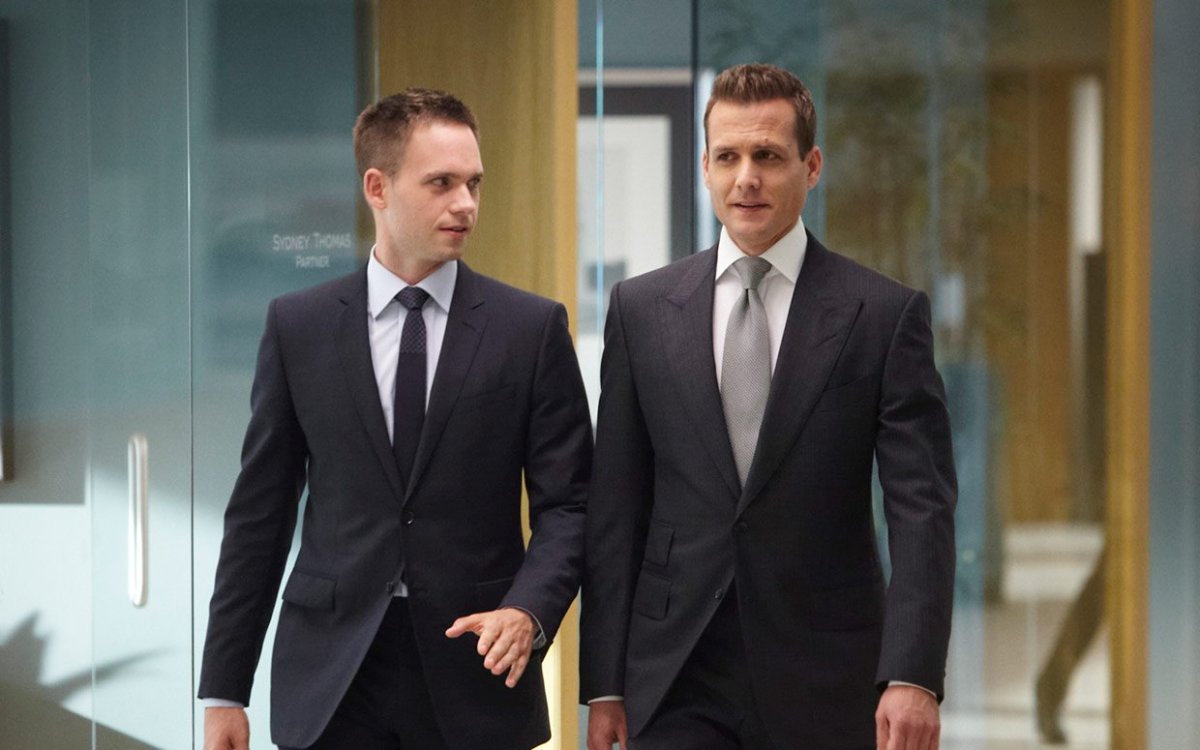 Gabriel Macht and Patrick J Adams in Suits