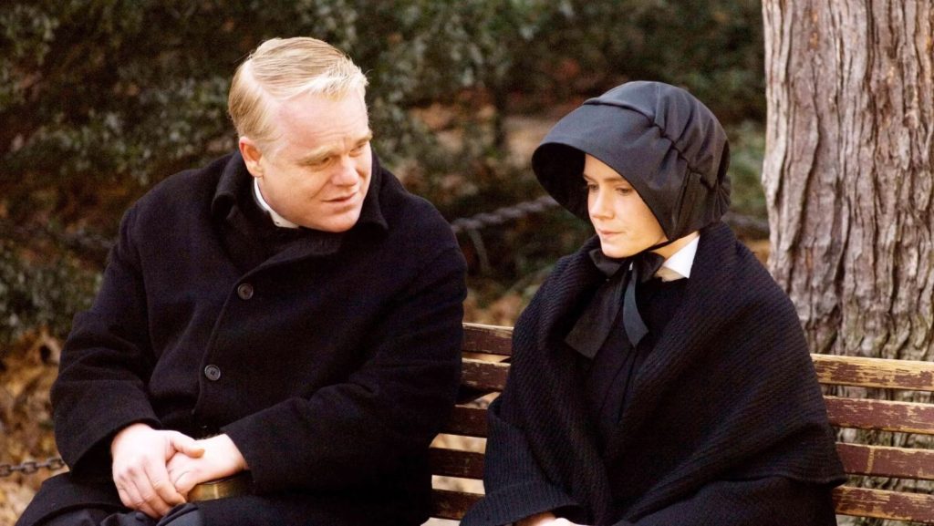 hoffman and adams in a still from doubt