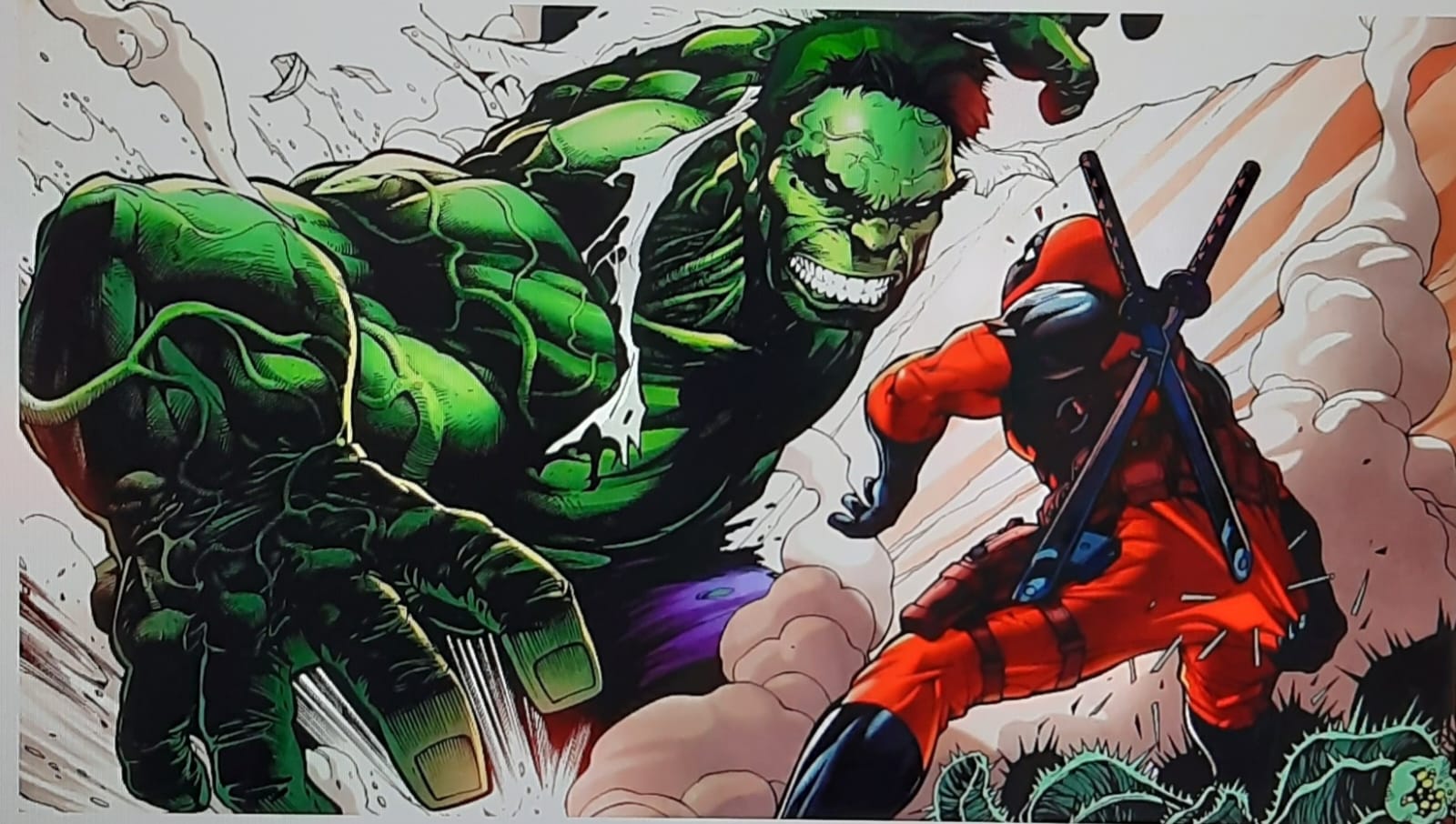 Hulk and Deadpool have had an epic battle in the comics