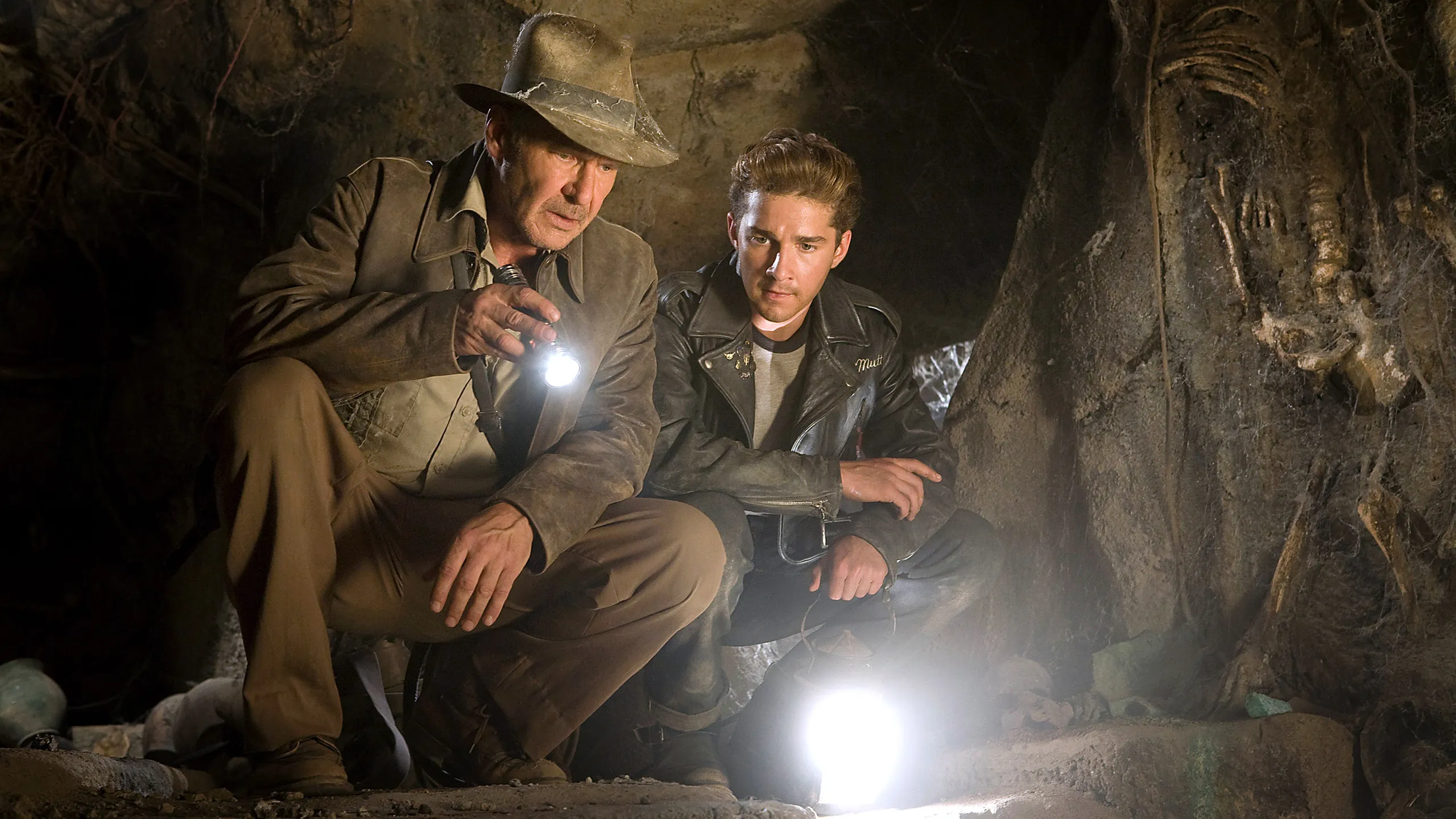 Harrison Ford and Shia LaBeouf in a still from Indiana Jones and The Kingdom of The Crystal Skull