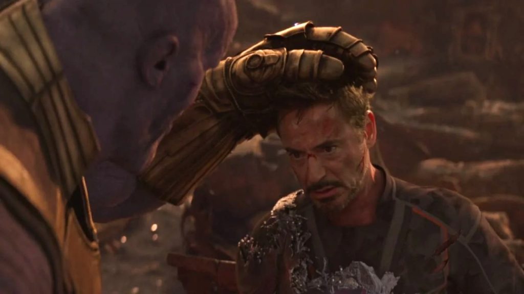 Josh Brolin's Thanos and Robert Downey Jr's Iron Man