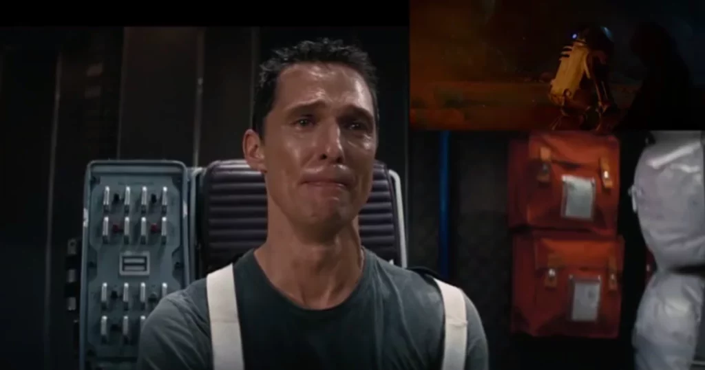 McConaughey's reaction in the scene was genuine and raw.