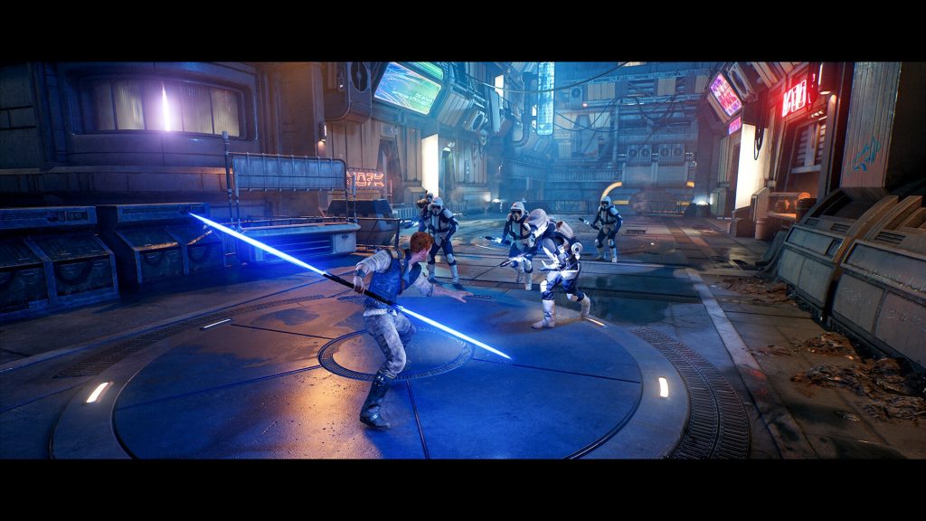 The game has different enemy types that often demand different stances to defeat.
