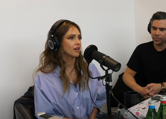 Jessica Alba on The Skinny Confidential Him & Her Podcast