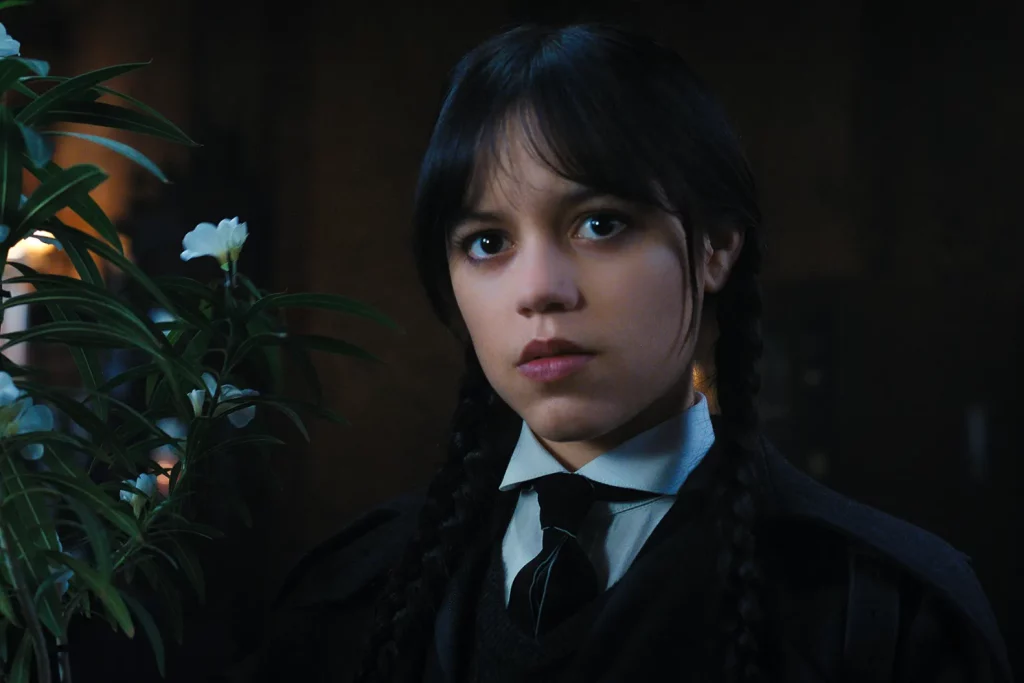Jenna Ortega in and as Wednesday