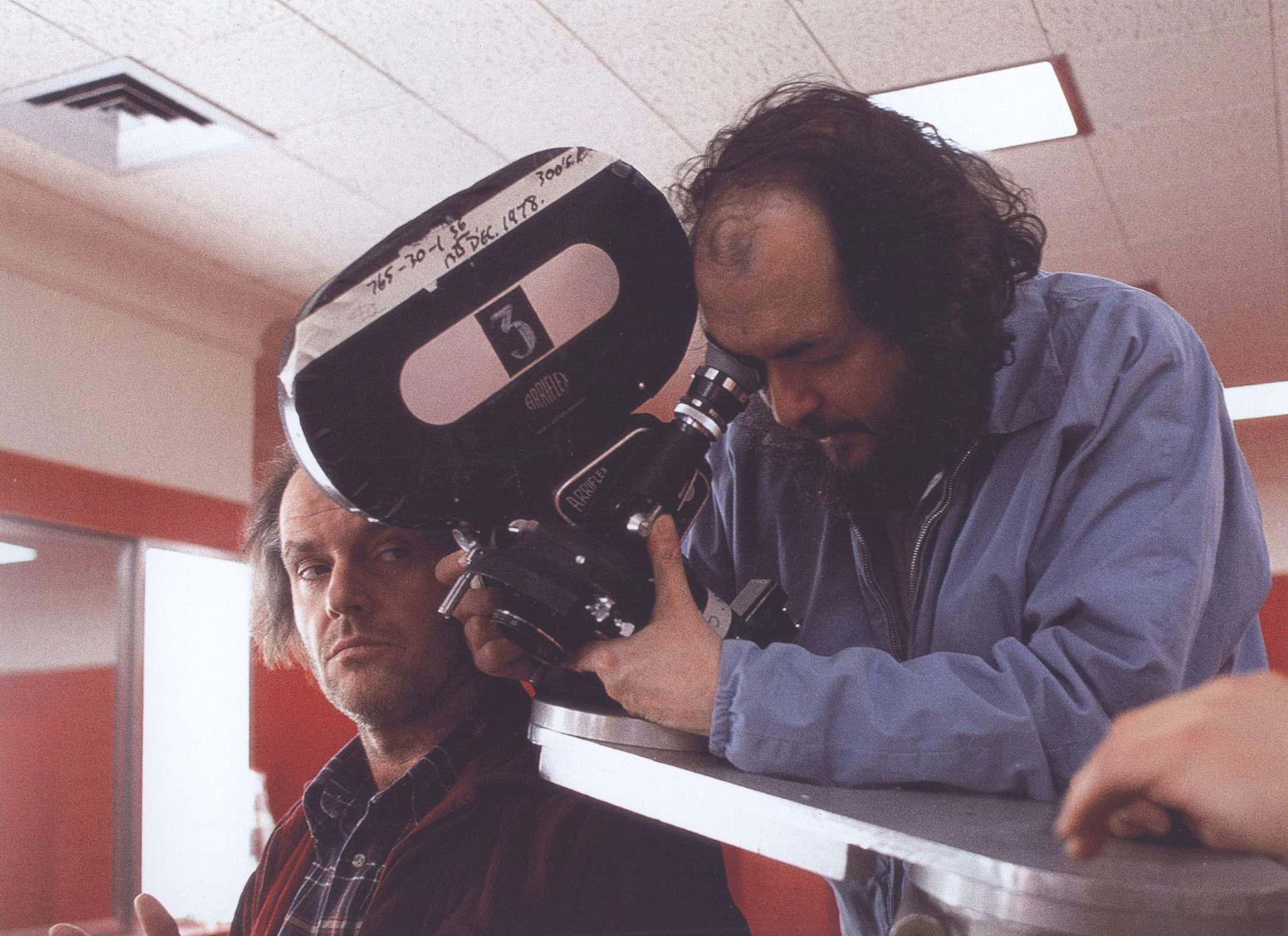 Stanley Kubrick on the sets The Shining