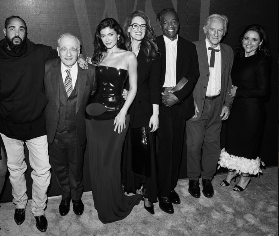 Martin Scorsese and Kylie Jenner with others from the event (via @kyliejenner / Instagram)