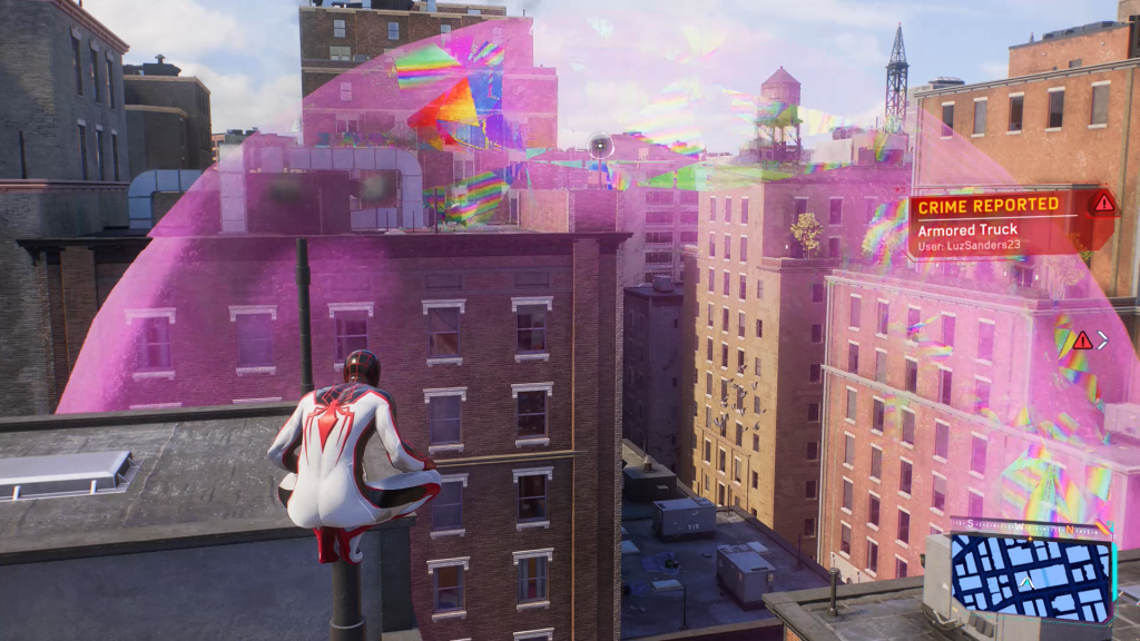 Look for the rainbow/colorful pulses for Spider-Bots in Marvel's Spider-Man 2