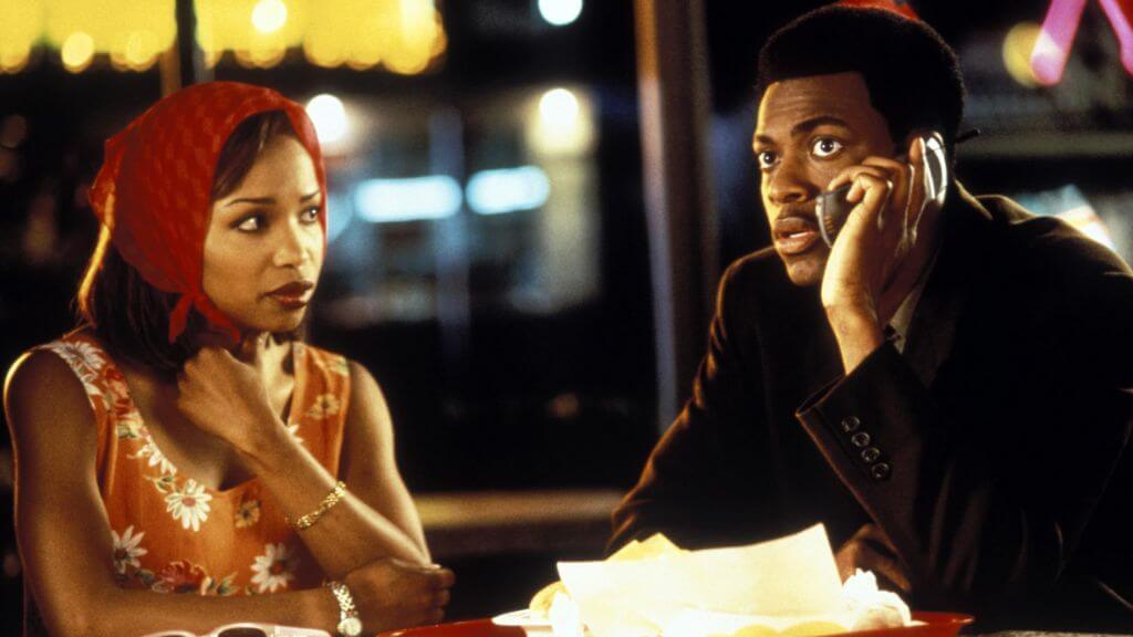 Chris Tucker and Elise Neal in Money Talks (1997)