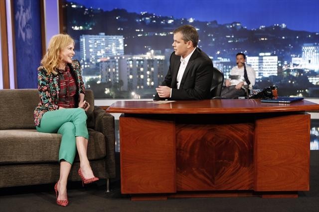 Nicole Kidman and Matt Damon on Jimmy Kimmel Live!