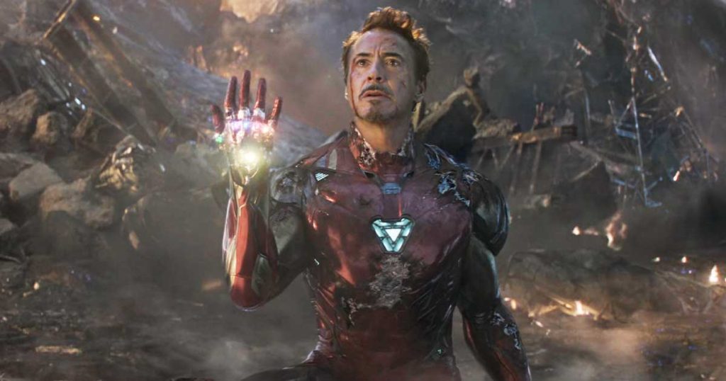 Robert Downey Jr. as Iron Man in a still from Avengers: Endgame