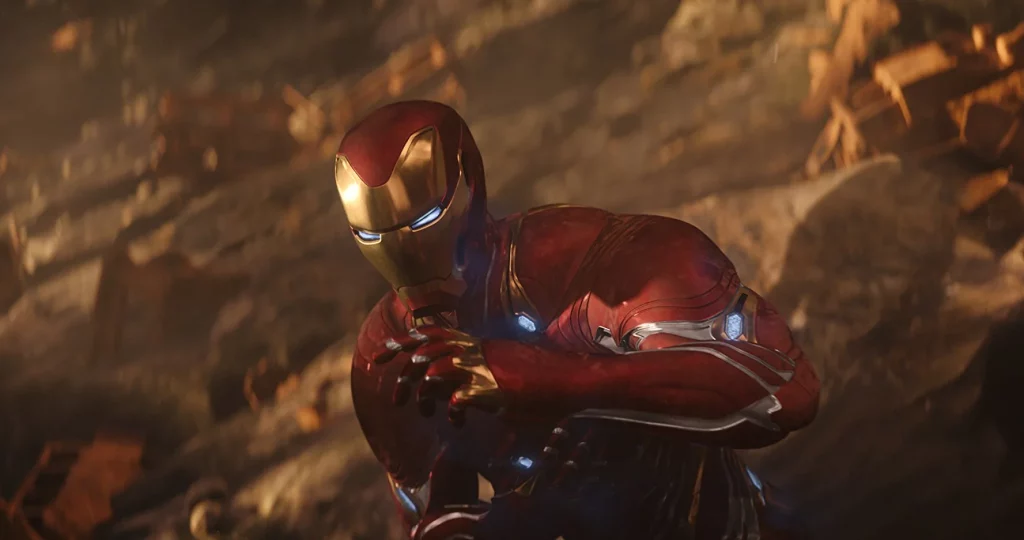 Robert Downey Jr. as Iron Man in a still from Avengers: Infinity War 