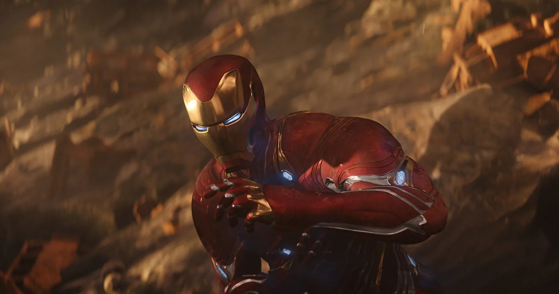Robert Downey Jr. as Iron Man in a still from Avengers: Infinity War
