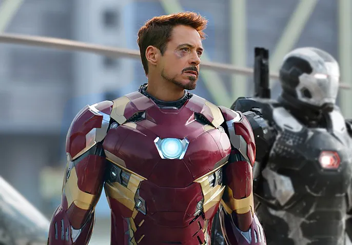 Robert Downey Jr. as Iron Man in the MCU 
