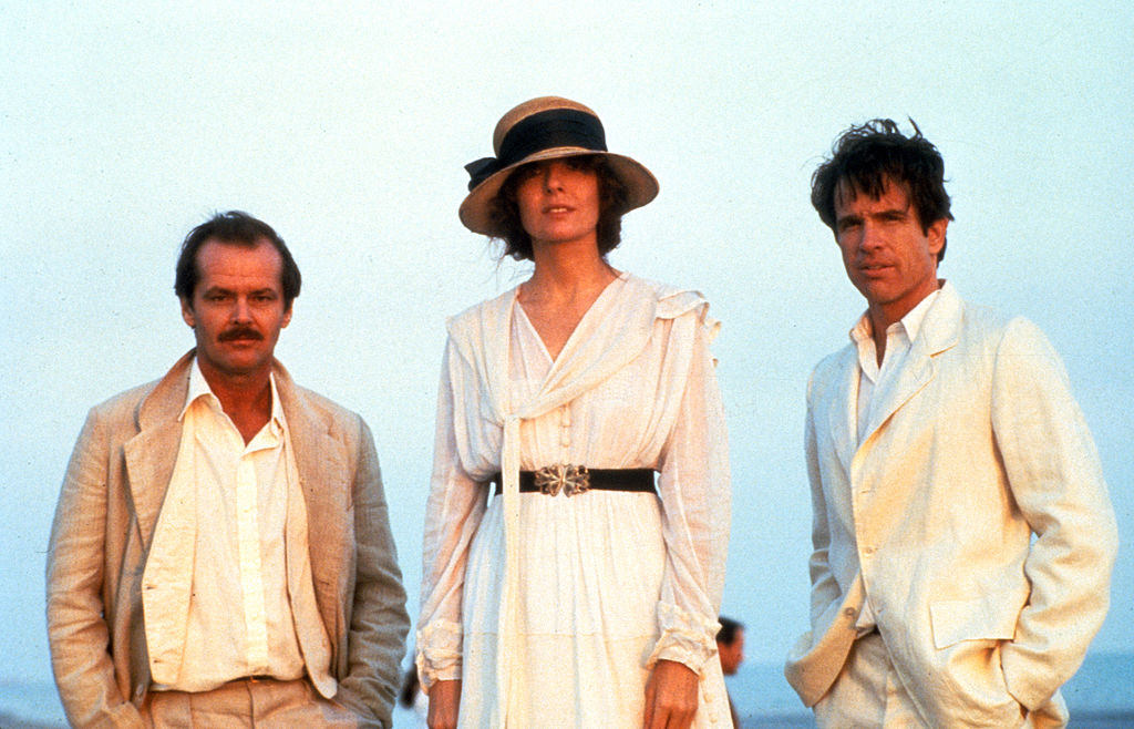 Jack Nicholson, Diane Keaton and Warren Beatty in a scene form the film 'Reds', 1981. (Photo by Paramount/Getty Images)