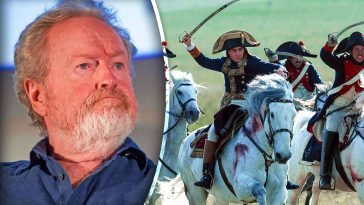ridley scott was “baffled” by napoleon stunt crew who “loved” filming dangerous underwater scenes with horses