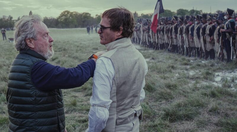 Ridley Scott on the sets of Napolean