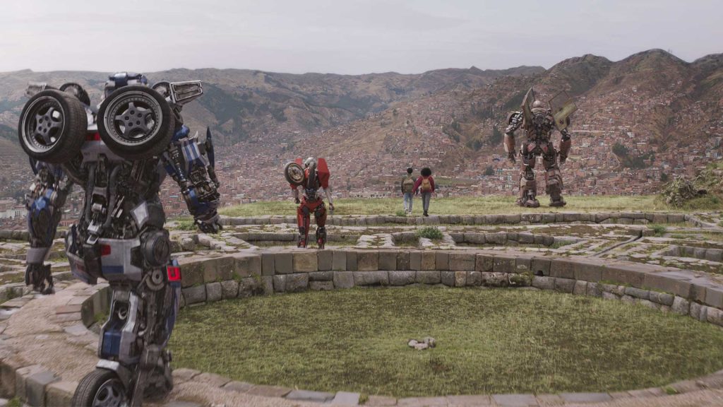 A still from Transformers: Rise of the Beasts