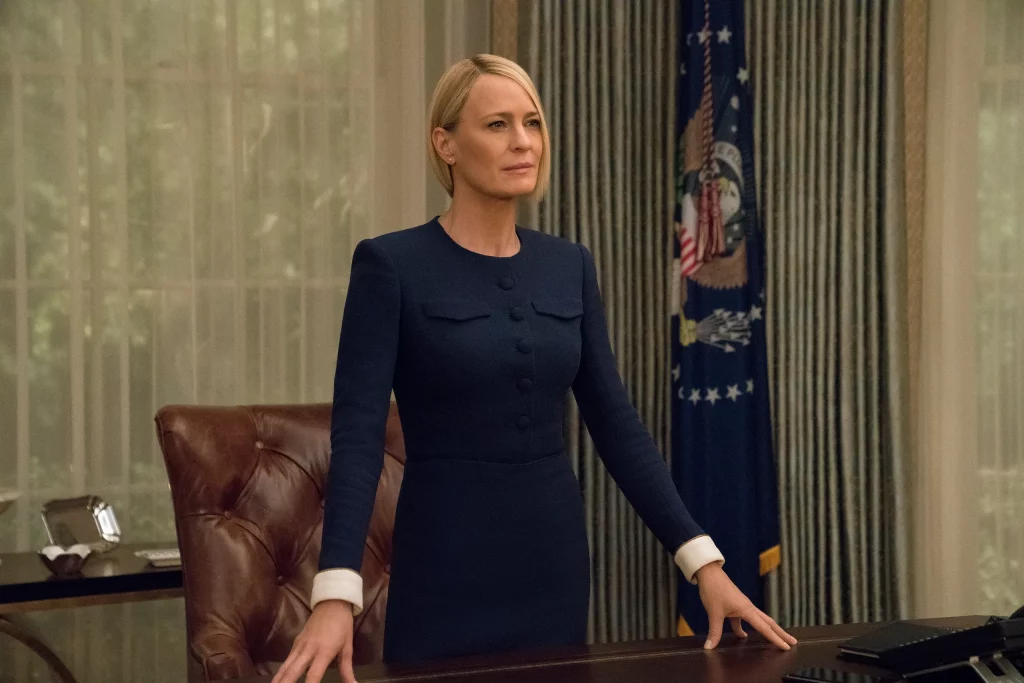 Robin Wright in a still from House of Cards 