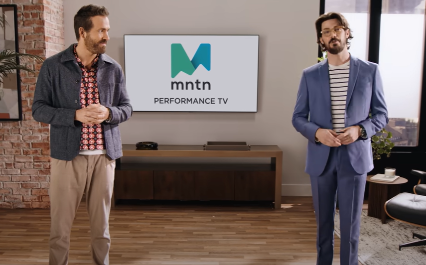Ryan Reynolds and Grant Gustin in MNTN ad