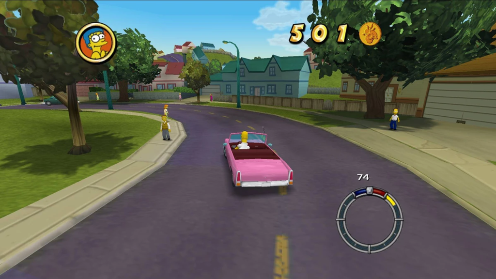 The developers were in very early stages in creating The Simpsons: Hit and Run 2