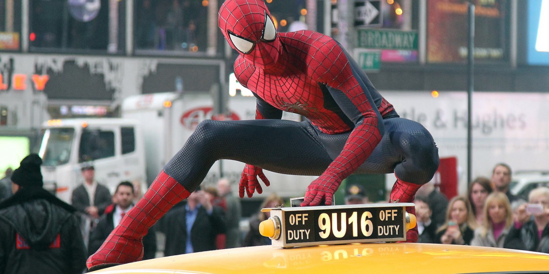 Andrew Garfield as Spider-Man in The Amazing Spider-Man 2