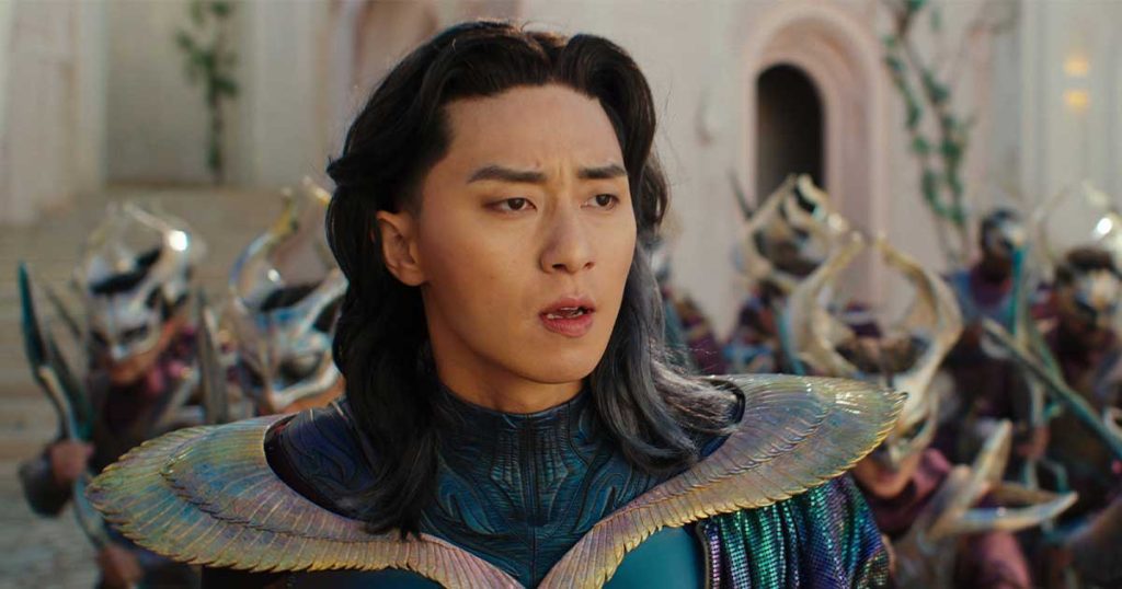 Park Seo-joon as Prince Yan in a still from The Marvels (2023)