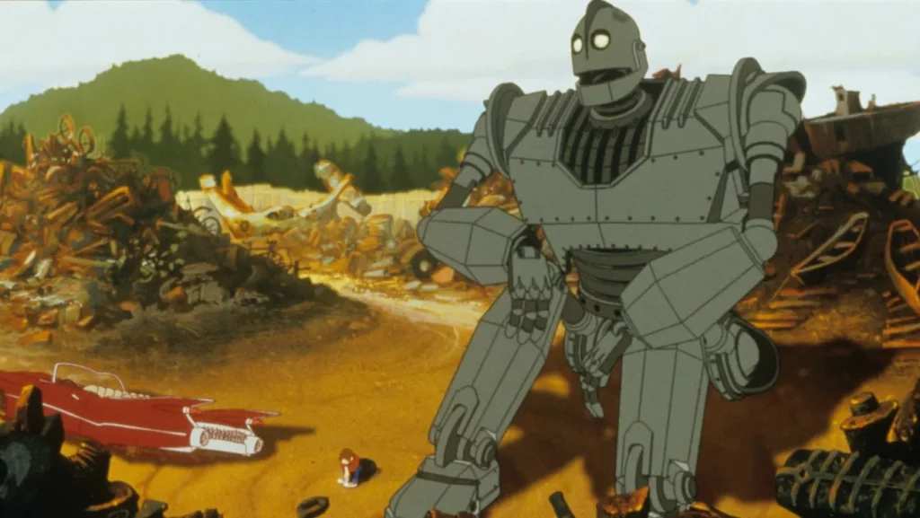 Vin Diesel in and as The Iron Giant 