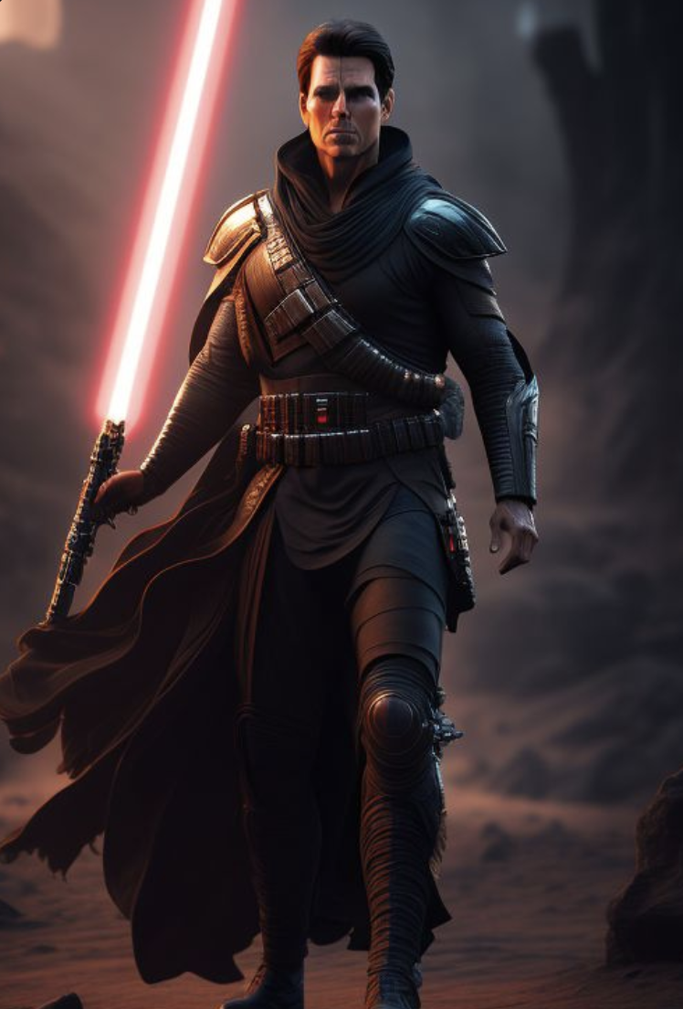 Tom Cruise as Jedi warrior